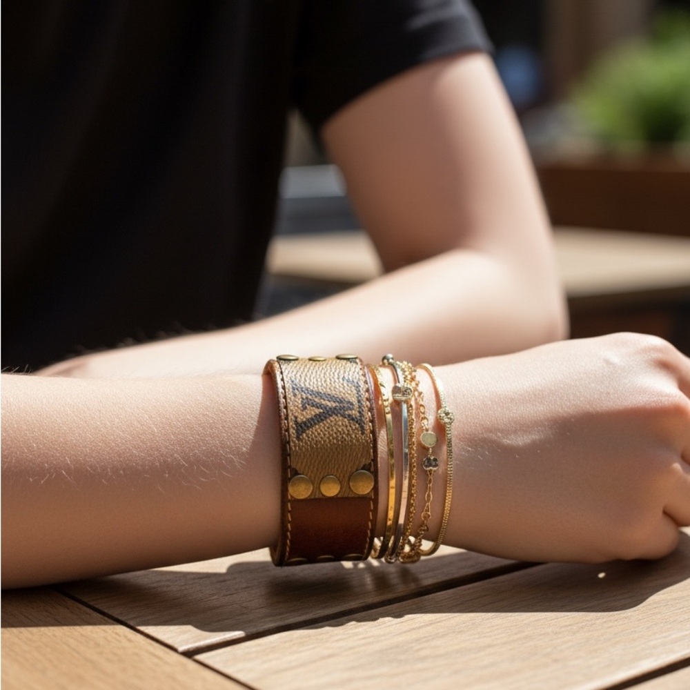 Brown and Gold Designer Bracelet